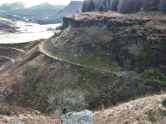 
Tramway and water tank at Blaenrhondda, February 2012